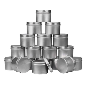 

18 Piece Candle Tin , 4 Oz, Candle Containers for DIY Candle Making,Candle Container,Handmade Candle Making Tools