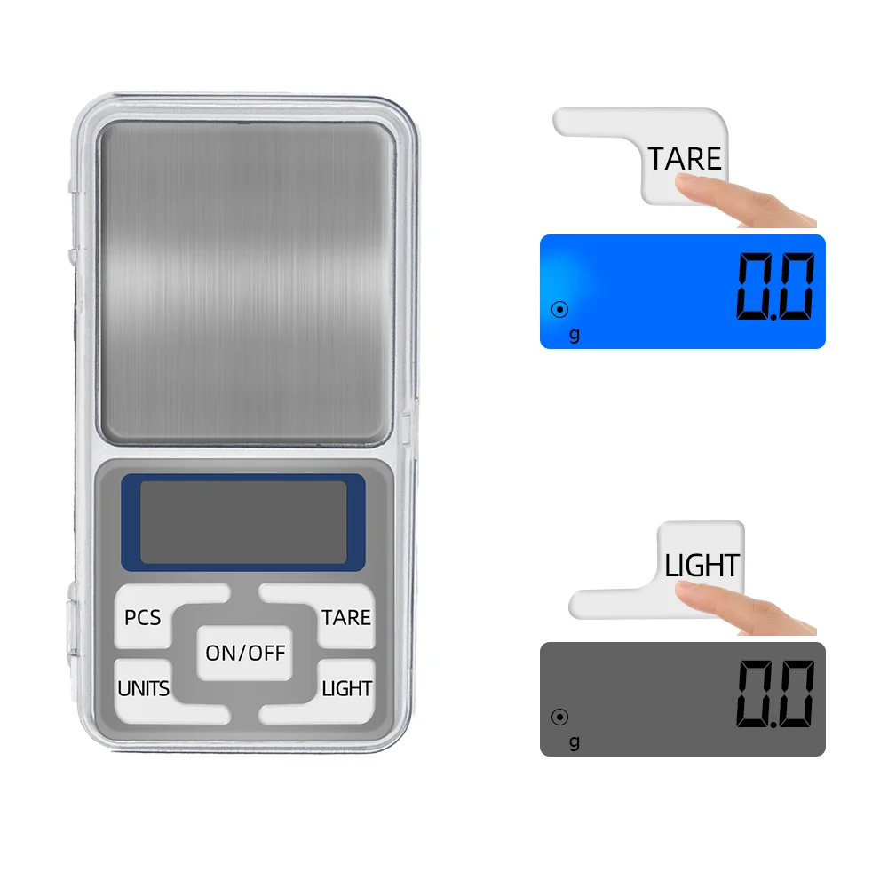 Pocket Scale Mini Electronic Digital Affichage LCD Diamant Or jewelary poids 
