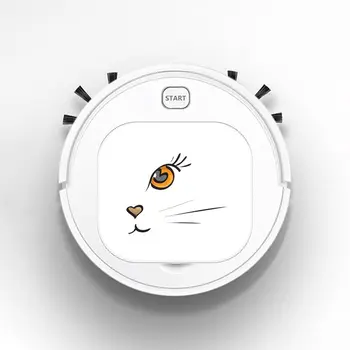 

Auto USB Sweeping 1800Pa Multifunction Smart Robot Vacuum Cleaner Dry Wet Vacuum Floor Cleaner Pretty Cat's Eyes