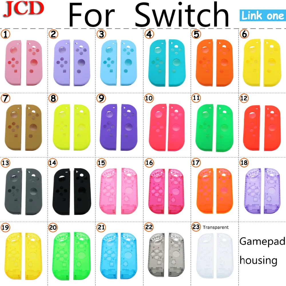 JCD корпус геймпада для переключателя NS для Joy-Con корпус Оболочка Чехол левый/правый для Joycon контроллер Крышка игровые аксессуары
