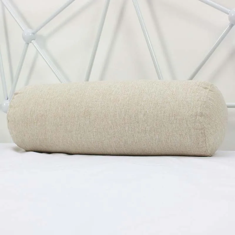 1 предмет, хлопковая льняная подушка для стойка кровати мульти Размеры спать лучше Поддержи съемный шеи терапии сна постельные принадлежности, подушка с эффектом - Цвет: beige