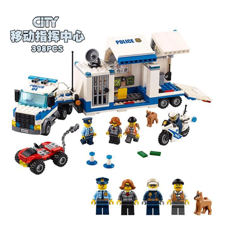 

Mobile Command Center Compatible Legoinglys City Police 60139 Building Blocks Bricks Model Toys For Childrens Kid Gift 398pcs