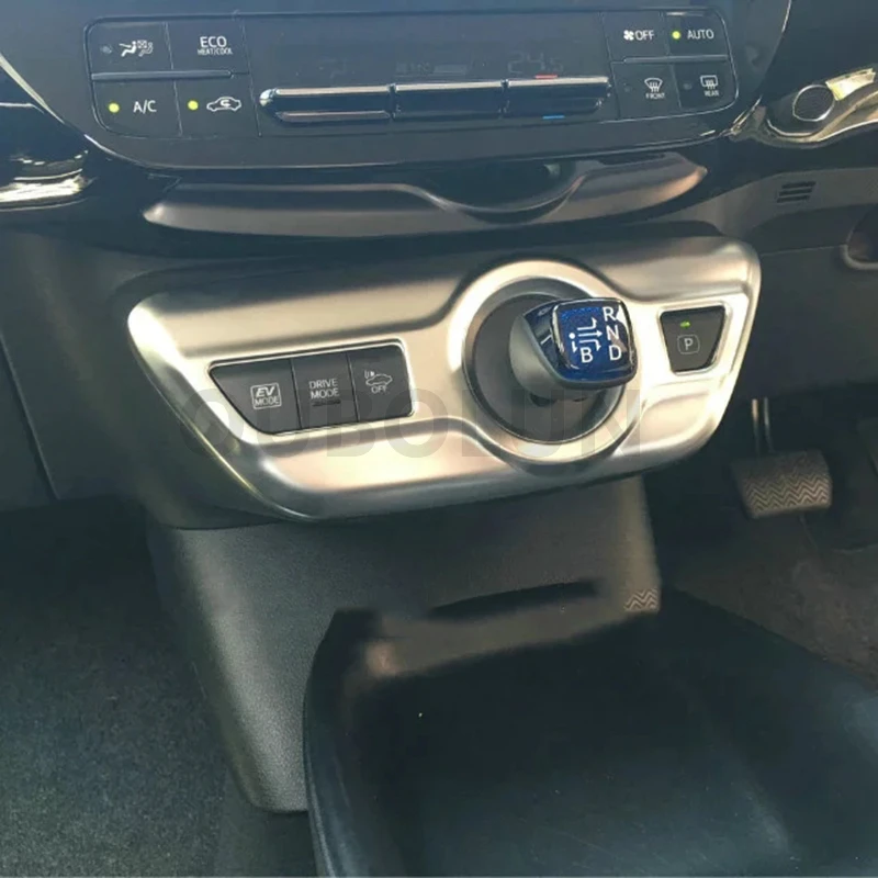 OUBOLUN для Toyota Prius RHD Передняя коробка переключения передач переключатель панели украшения крышка отделка интерьера Аксессуары ABS