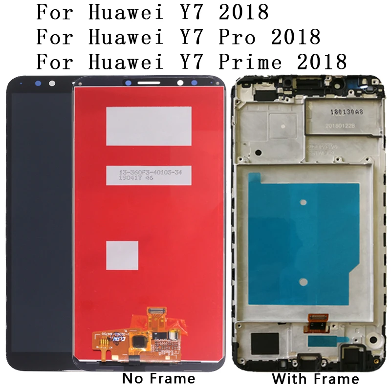 

For Huawei Y7 2018 / Y7 Pro 2018 / Y7 Prime 2018 LCD Display + Touch Screen Digitizer Assembly Replacement + Frame repair parts
