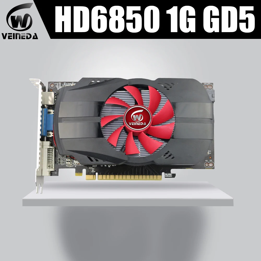 

graphics veine cards HD6850 1GB GDDR5 graphic card Gaming Desktop computer PC Video Graphics Cards support DVI-D/HDMI PCI-E 2.0