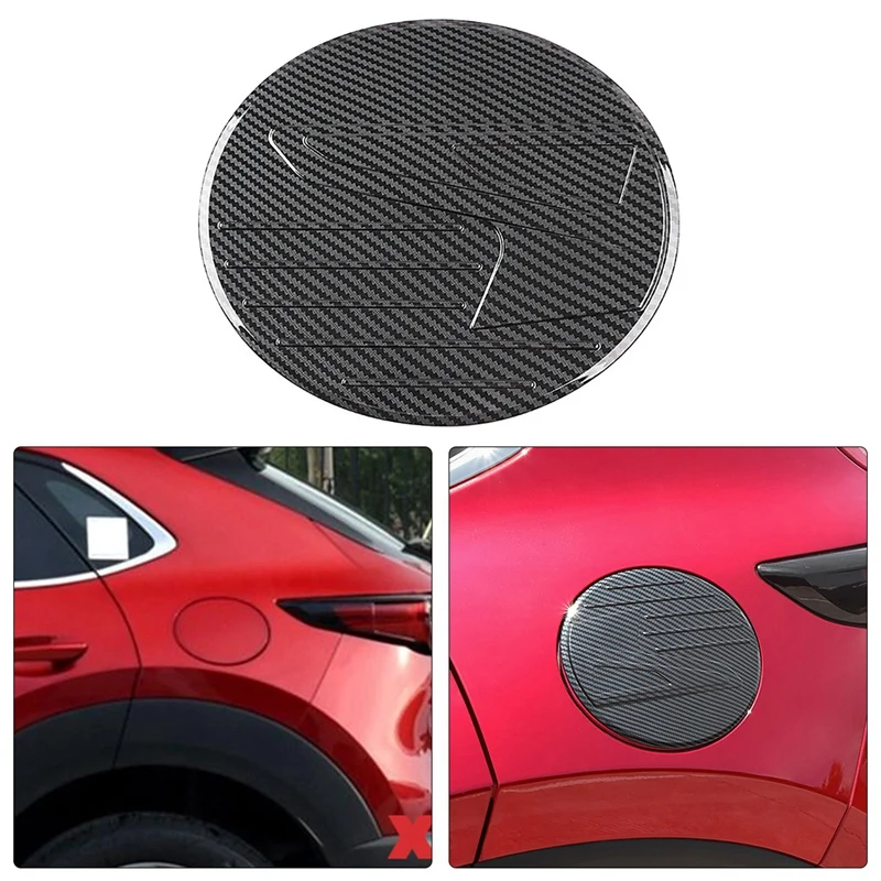 Для Mazda CX 30 CX30 2020 ABS крышка из углеродного волокна для топливного бака Крышка