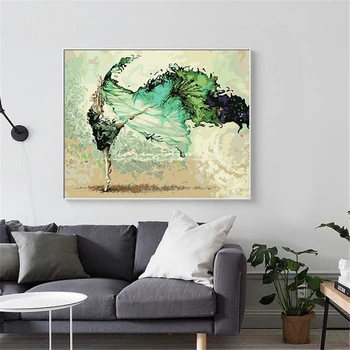 

Color Dancer Paintings By Numbers DIY Pictures Oil Coloring By Numbers Set Gift Drawing By Numbers Canvas Decor New Arrivals