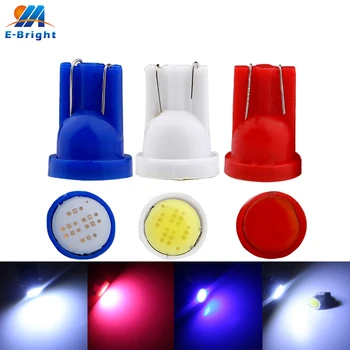 

10X DC12V 24V T10 COB 2W 194 168 W5W 6 Led Led White High Power LED Car Door side Headlight Indicator Reading Driving Light Bulb