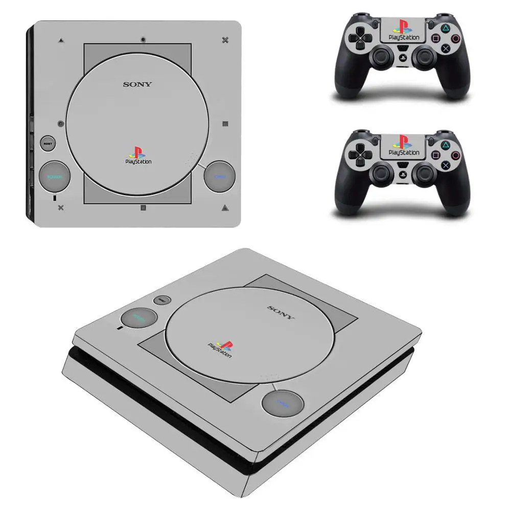 Чистый белый черный серебристый металл PS4 тонкая кожа Наклейка для playstation 4 консоль и контроллер PS4 тонкий скины стикер s винил