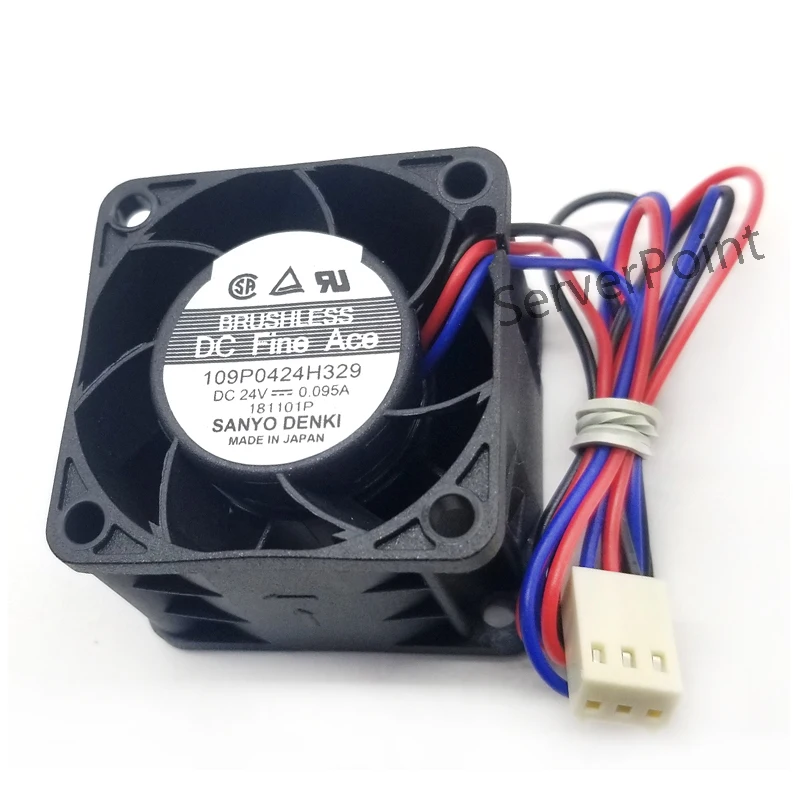 Original For Denki 109P0424H329 Server Square Fan DC 24V 0.095A 40x40x28mm 3-wire | Компьютеры и офис
