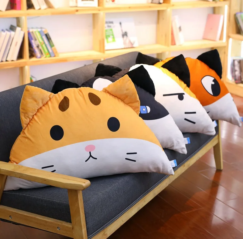 

A Bed with Cartoon Figures Large Cushion Plush Single Person Long Back Cushion Pillow han shi chuang Large Backrest Sofa Washabl