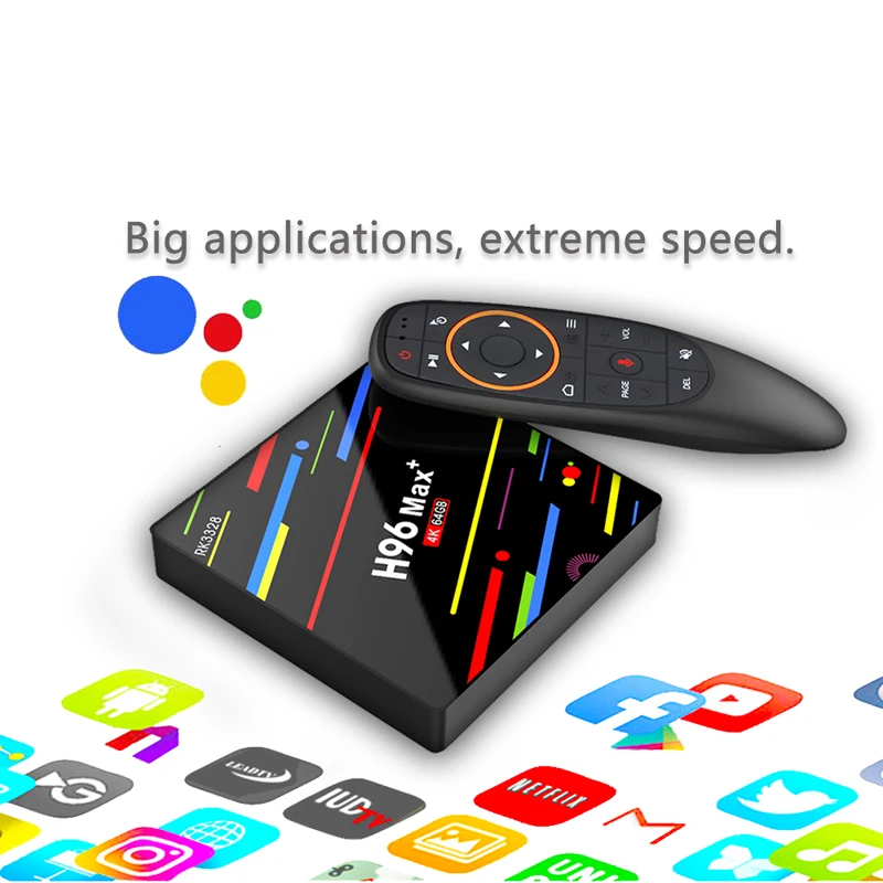 H96 MAX Plus Smart tv Box Android 9,0 4 Гб ОЗУ 64 Гб Rockchip RK3328 USB3.0 H.265 4K Youtube Netflix Google Play Smart tv H96 MAX