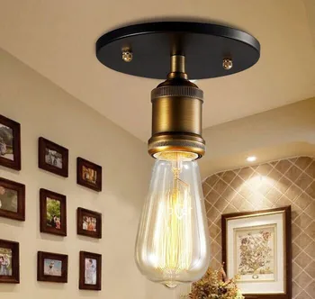 

Loft Vintage Ceiling Light E27 Iron Ceiling Lights Edison Lamp American Style For Coffee Bar Restaurant Kitchen Lights