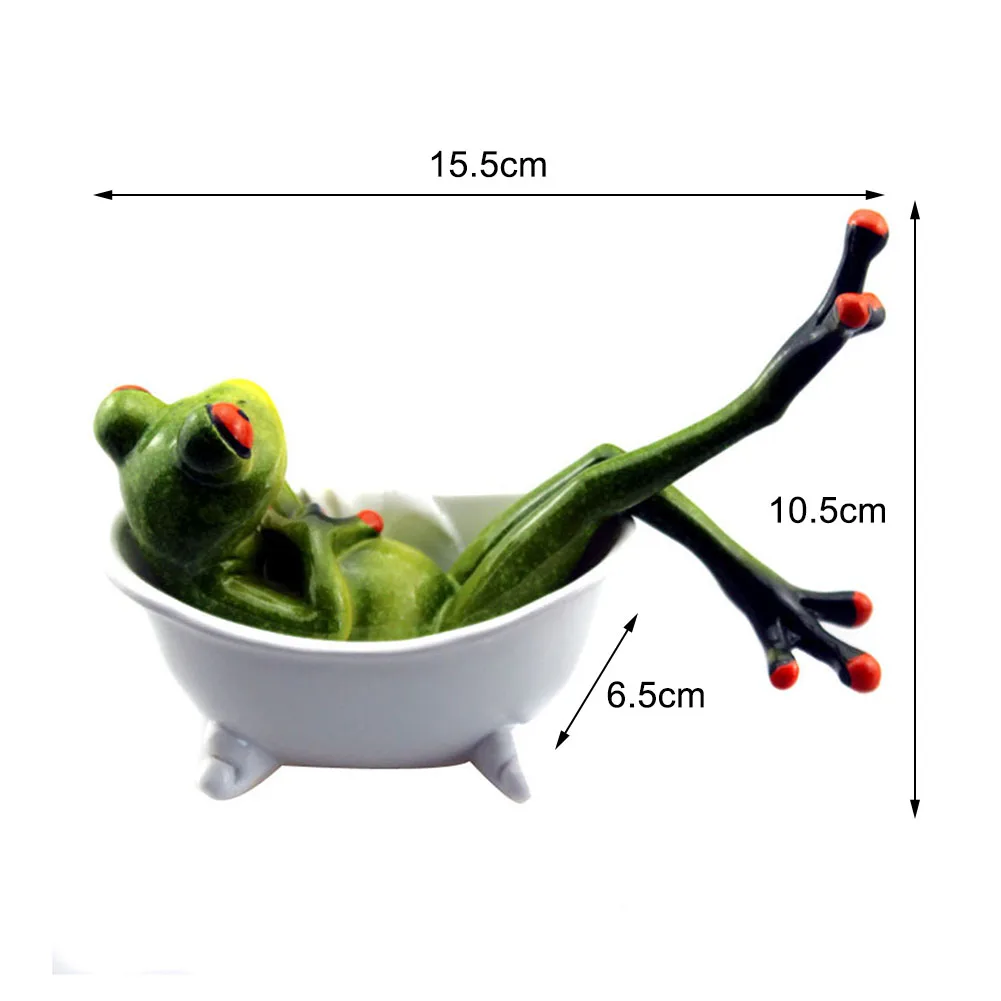 

11 Styles 3D Mini Resin Green Frog Figurine Cute Statue Craft Ornaments Home Decoration for Living Room Windowsill Garden