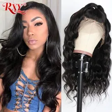 13x6 Синтетические волосы на кружеве объемная волна человеческих волос парики для чернокожих Для женщин RXY бразильский Волосы remy из швейцарского кружева для парика 13*4 глубокий часть Синтетические волосы на кружеве al парик
