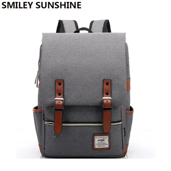 

Vintage Canvas Men Backpack Male School Bags for Teenagers Korean Big School Backpack Youth mochila sac a dos Back Pack Book Bag
