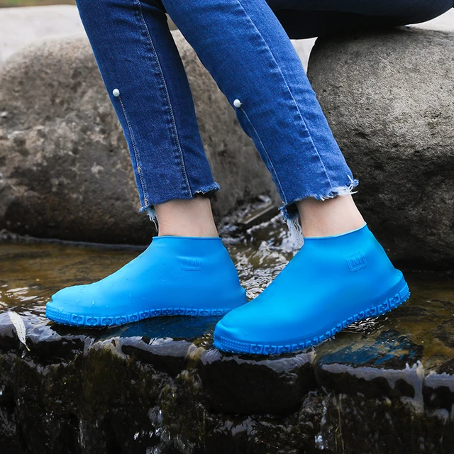 Couvre-chaussures étanche en Silicone unisexe protecteurs bottes de pl