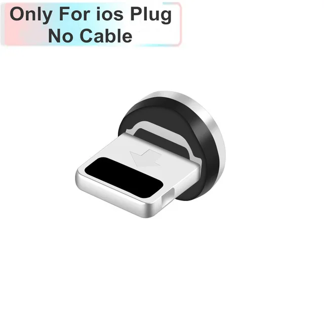 Vanniso 1 м 2 м Магнитный USB кабель для iPhone X samsung xiaomi магнитное зарядное устройство Micro usb type C мобильный телефон Быстрая зарядка USB шнур - Цвет: Only Plug for iphone