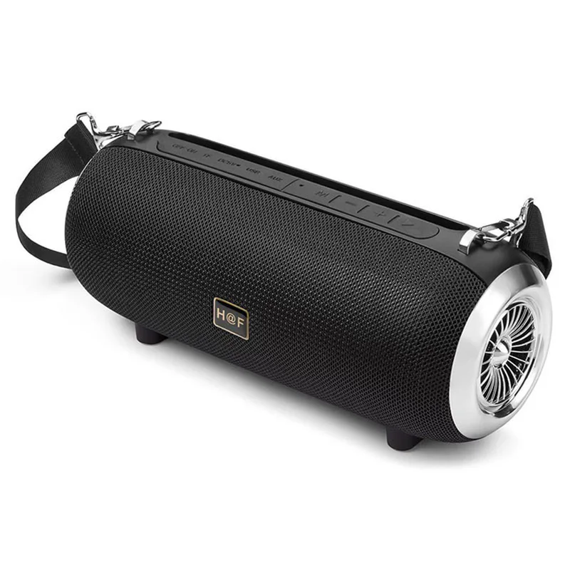 Black Мини стерео портативный динамик беспроводной Мощный Bluetooth динамик s FM радио AUX TF USB MP3 музыкальный центр колонка для телефона компьютера - Цвет: Black
