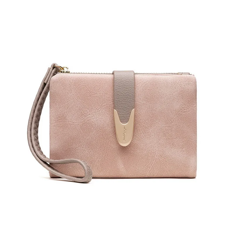 Pink style2 Новинка, Женский Длинный кошелек из искусственной кожи, женские кошельки, клатч на молнии, кошелек для монет, женские кошельки, сумочка для денег, porte feuille femme - Цвет: Pink style2