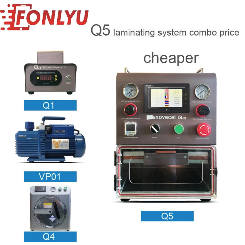 

110/220V Combo price YMJ Mold Using LCD OCA Vacuum Lamination Refurbish Machine For Samsung Edge Phone Repair Tool Sets