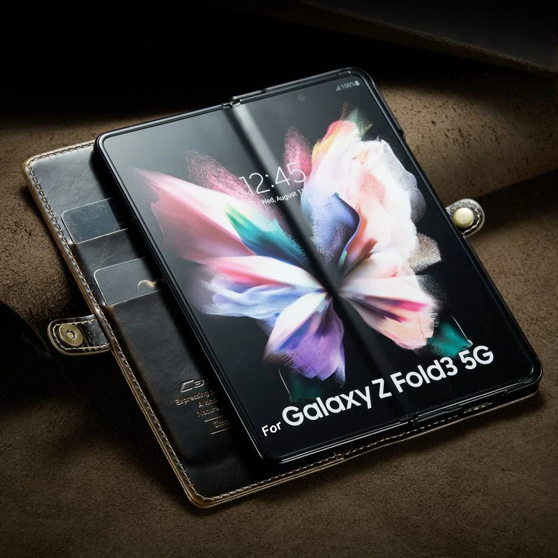 Чехол-бумажник для Samsung Galaxy Z складной чехол телефона с 3 отделениями карт |