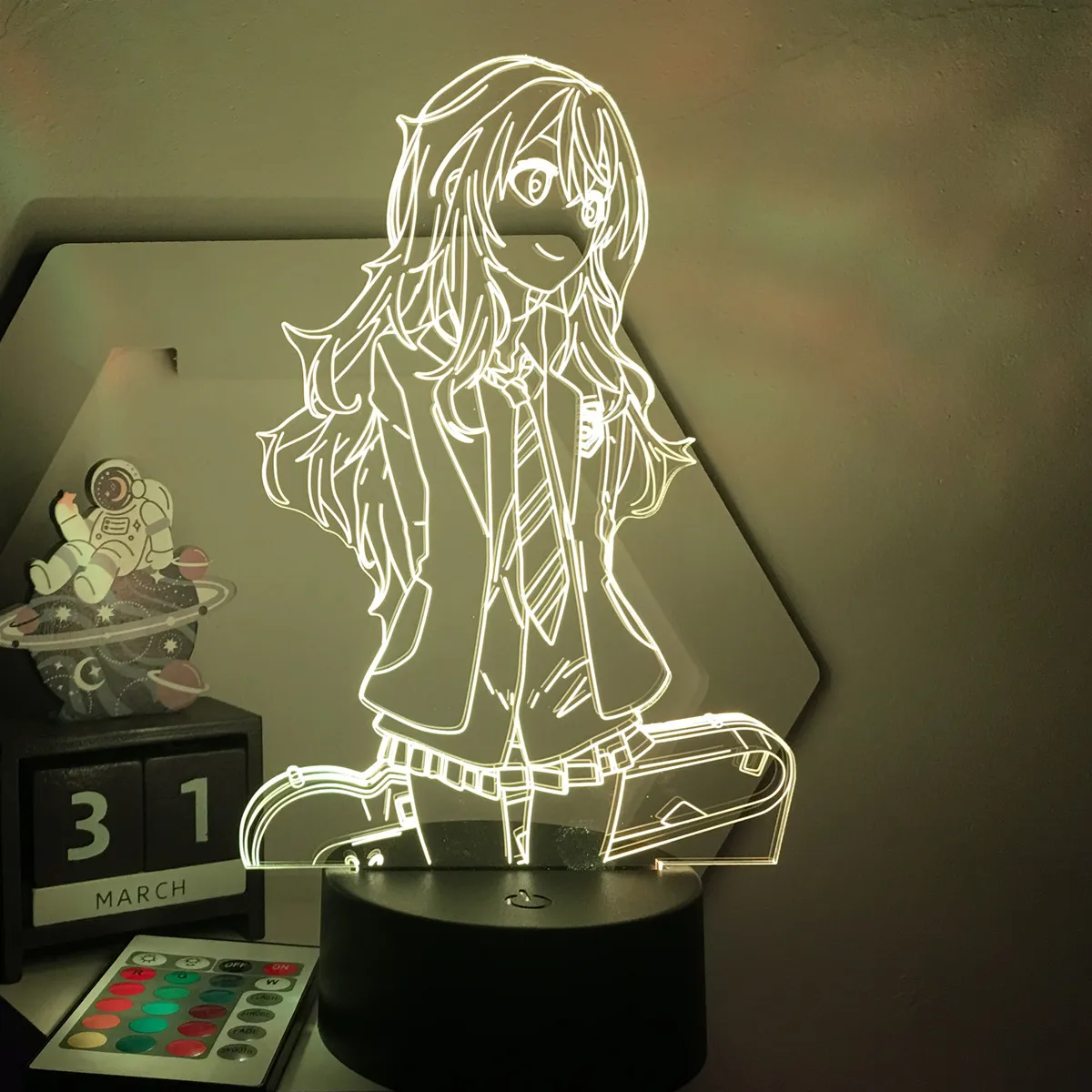 night lamp for bedroom Your Lie in April Kaori Miyazono Lamp Anime for Bedroom Decor Child Kids Birthday Gift Manga Gadget Dropshipping Led Night Light decorative night lights