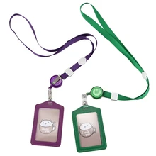 10 шт. вертикальный стильный кожаный Бизнес ID бейдж держатель для карт с 10 шт. выдвижной ремешок на шею