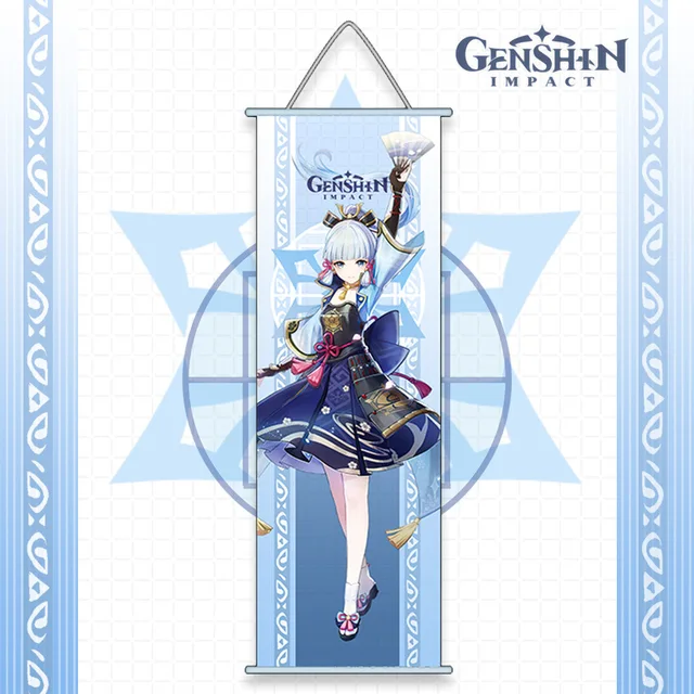 Genshin Impact Anime Cosplay Wall Hanger Kazuha Baal Ayaka Ayato Eula Sara Itto Gorou Shogun Kokomi Fans Collections Props ayaka