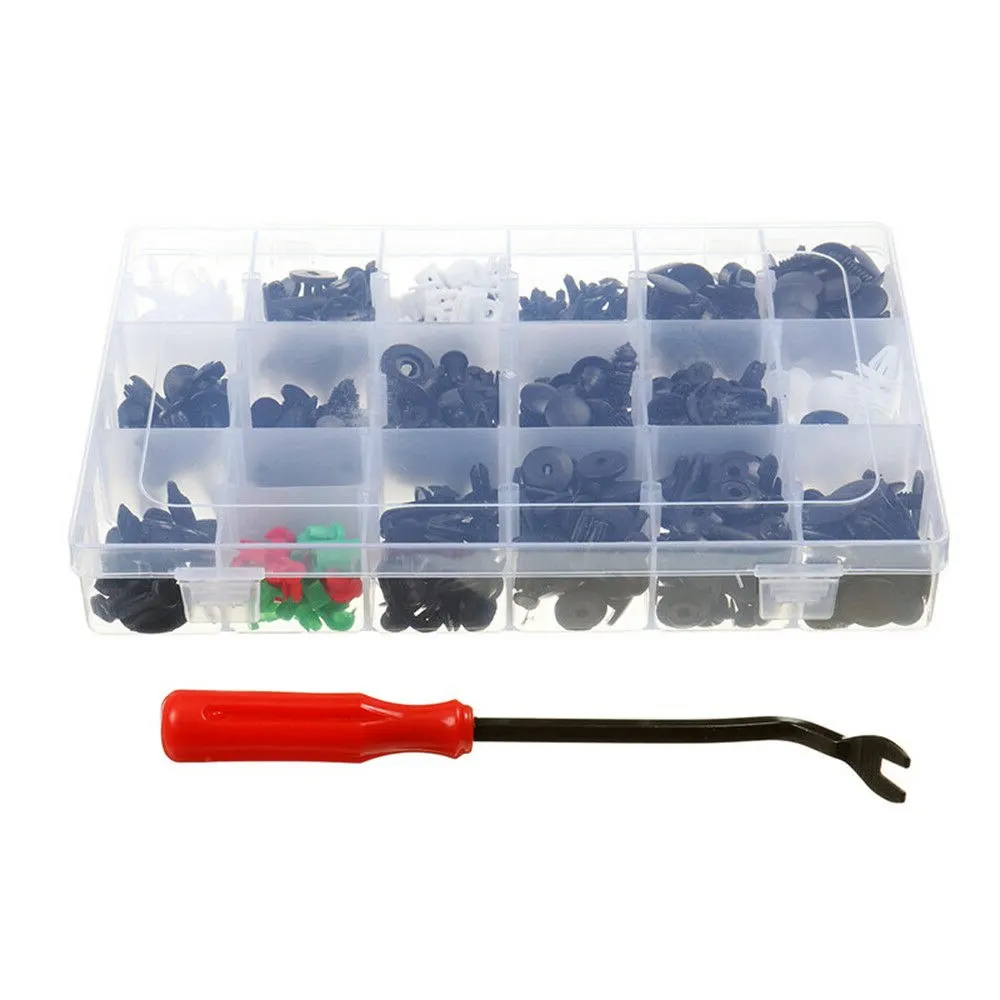 

425pcs Mixed Car Clips Plastic Rivet Fasteners Fender Bumper Push Pin Clip Assorted Kit with Removal Install Tool
