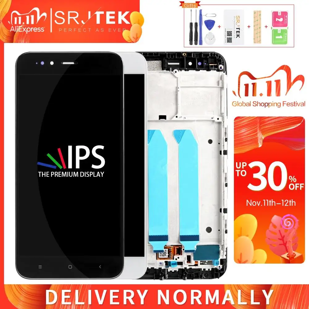Srjtek для Xiaomi Mi A1 дисплей Mi5X ЖК матричный сенсорный экран дигитайзер полная сборка