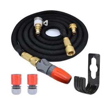 

Retractable garden hose, magic car wash hose, high pressure spray gun, for outdoor garden watering