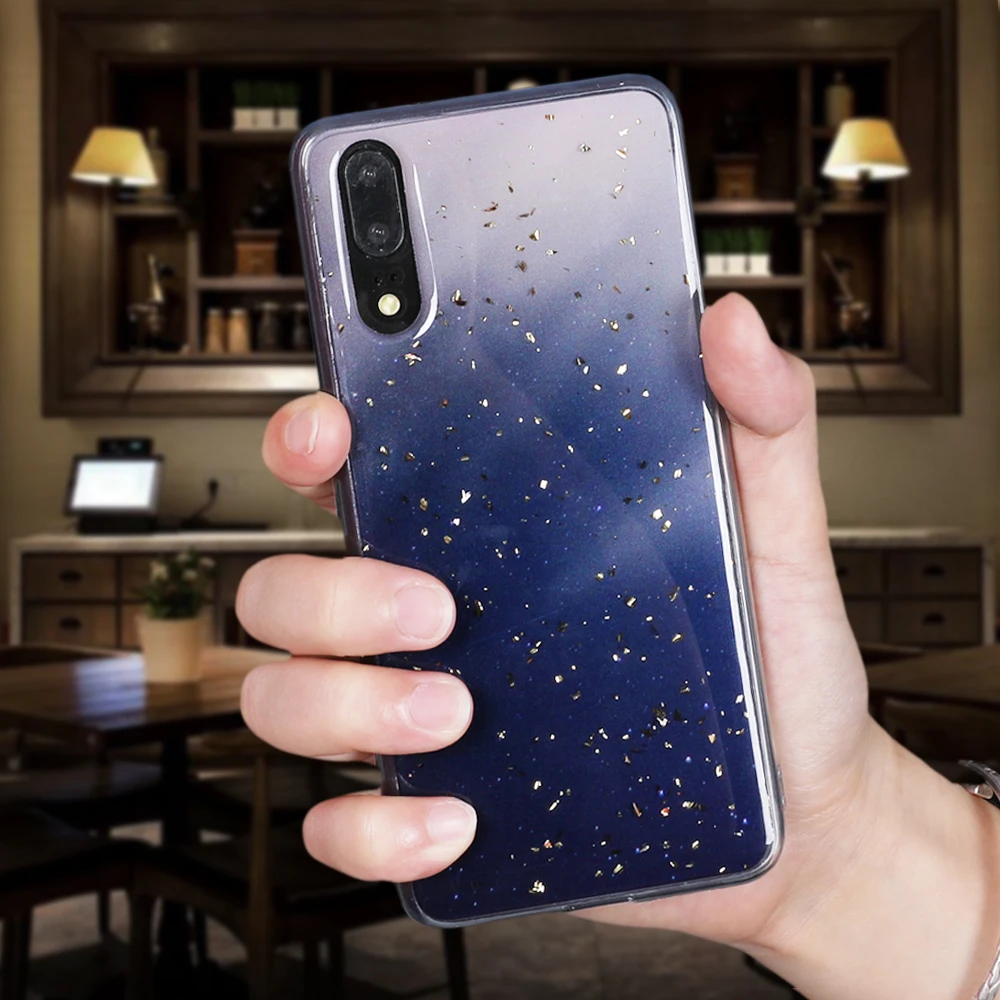 Роскошный lovecom комбинированный мраморный чехол для телефона huawei P20 P30 Pro Lite mate 20 Pro Lite золотой порошок мягкая эпоксидная задняя крышка для телефона - Цвет: c