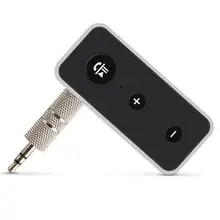 BT510 Bluetooth 5,0 аудио музыкальный адаптер Портативный беспроводной bluetooth аудио приемник с 3,5 мм Aux для автомобиля 8 часов воспроизведения