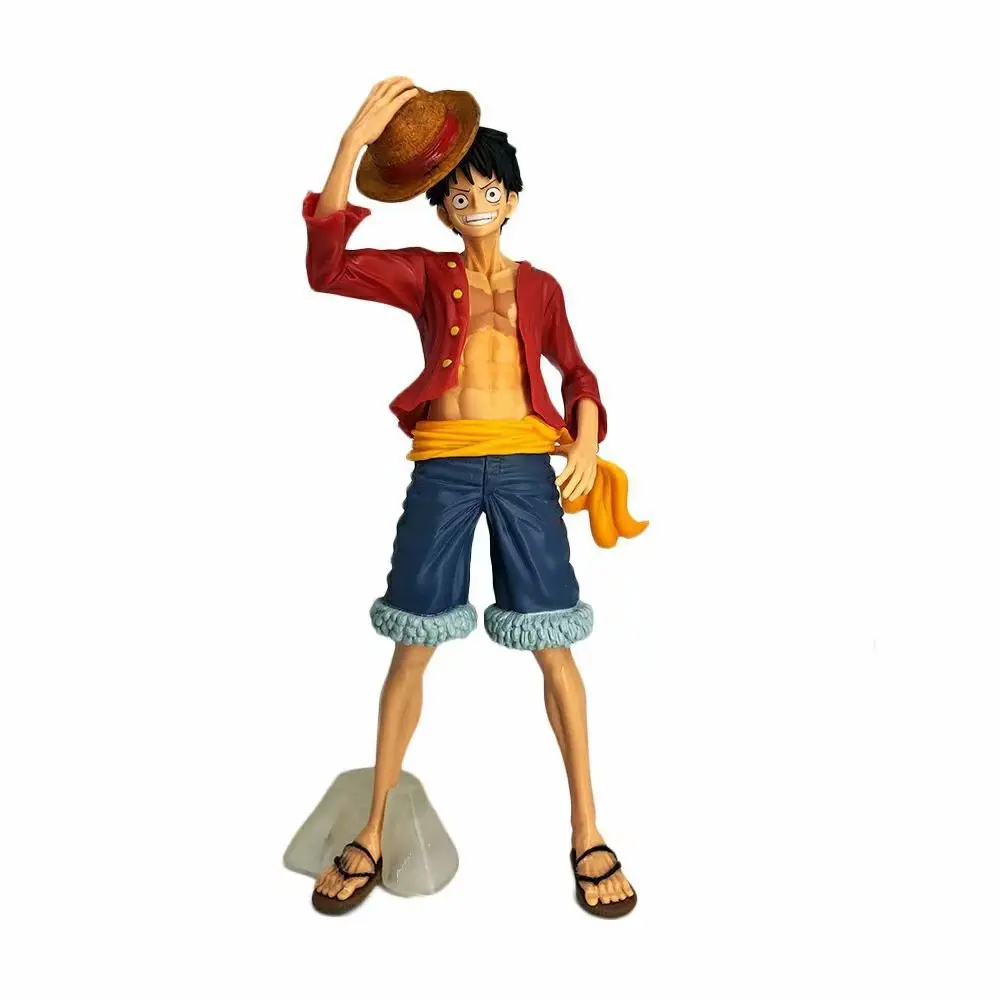 

Anime One Piece Straw Hat Pirates Group Captain MT Luffy Hooded Model Garage Kit
