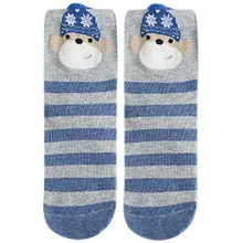 5 пар рождественских носков harajuku calcetines, Комплект носков с милыми рисунками животных из мультфильмов, осенне-зимние новые серые женские хлопковые носки