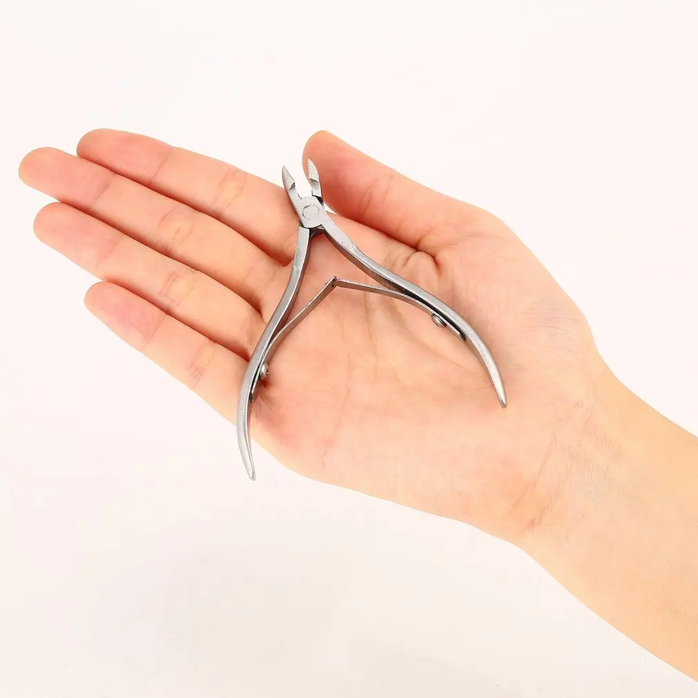 Fingernail Toenail Cuticle Nipper Trimming Stainless Steel Nail Clipper Cutter Cuticle Scissor Plier Manicure Tool