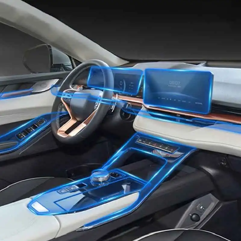 For Haval H6 2021 Car Interior Center console Transparent TPU Protective film Anti-scratch Repair film Accessorie Center console