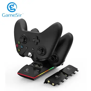 

GameSir Dual Controller Charger for Xbox One / S / X / Elite Controller with two 800mAh Rechargeable Batteries ENW60X611
