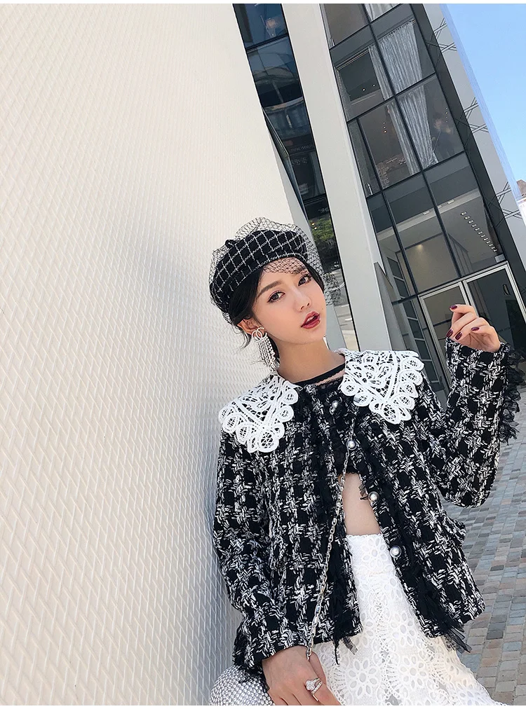 High-end Party Beret Black White Pearl Bee Autumn Plaid Mesh Elegantleisure Lady Berets Cap Women Painter Restoring Ancient Hat leather beret for men