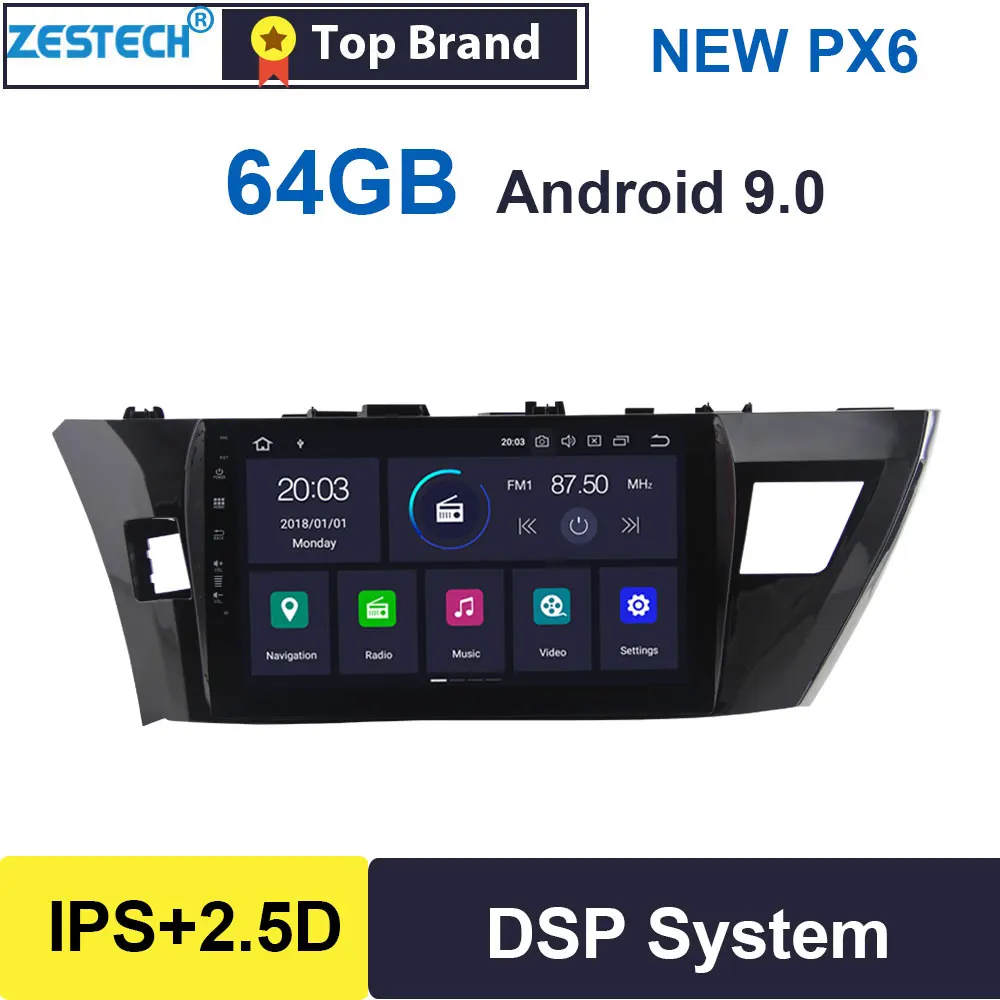 1 din Android 9,0 ips 2.5D 10," gps Радио автомобильный dvd-плеер для Toyota Corolla 2013- Автомагнитола Автомобильный gps DVD мультимедиа