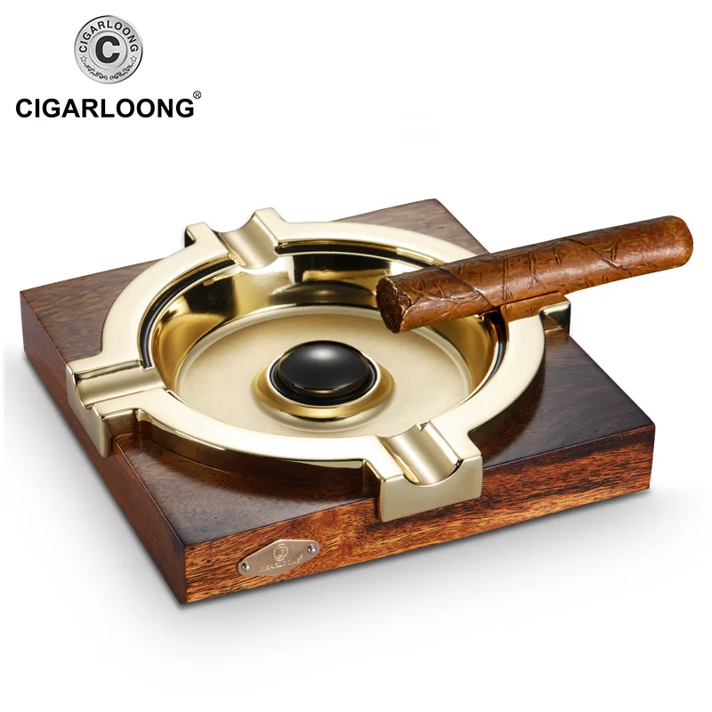 CIGARLOONG деревянная пепельница для сигар, большая мода, индивидуальное украшение для гостиной, пепельница для сигар, держатель CL-043
