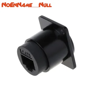 

D-type Module RJ45 Socket Cable Female Signal Connector Cat6 Panel Mount Network Ethernet Extension Interface Adapter