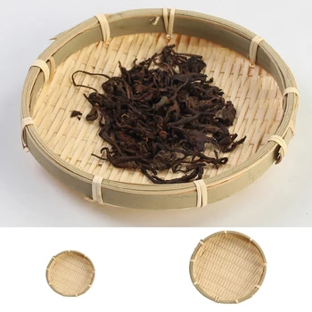 

Pack of 2 Round Bamboo Sieve Bamboo Colander Dry Foods Container Bamboo Flour Strainer Flour Mesh Seive S L