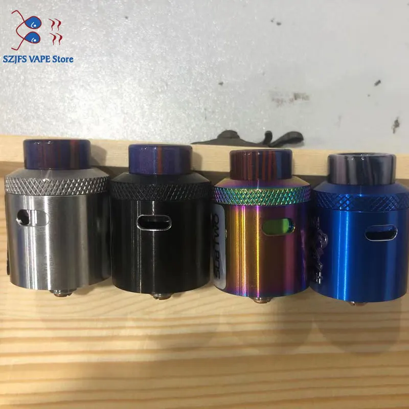 

Drop Dead V2 RDA 24mm diameter with 14 Side Airflow Holes & BF Squonk Pin VS Dead Rabbit SQ RDA e-cig vape tank