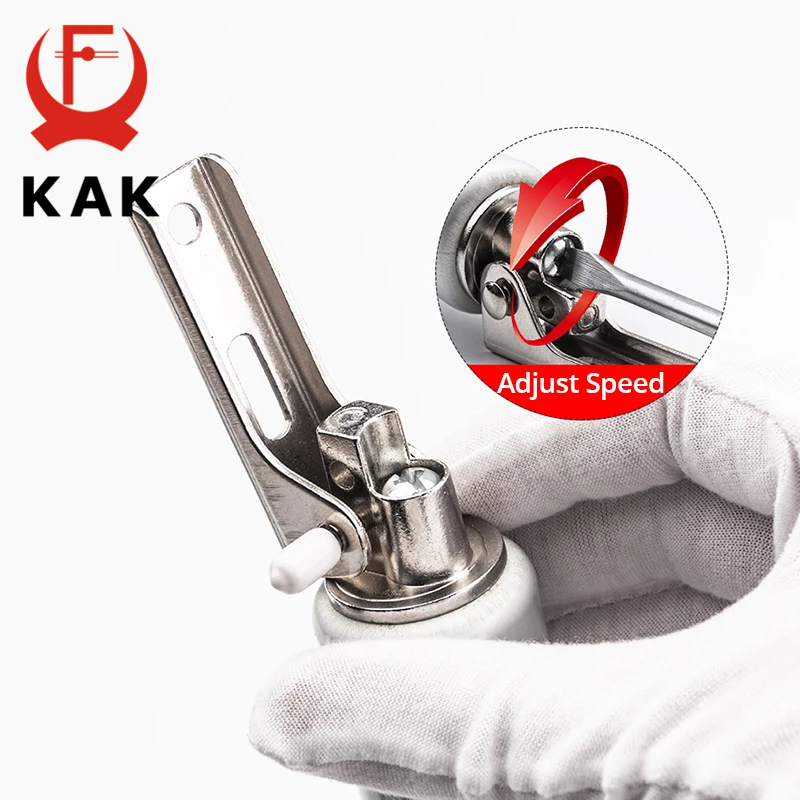 Door Closer KAK Pneumatic Automatic Door Closer 35KG Positioning Adjustable Speed Door Closing Equipment Mute Soft Closing Hardware