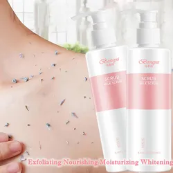 250ml Milk Scrub Facial Body Lotion Exfoliating Deep Cleansing Whitening Skin Essential Body Lotion for Men and Women