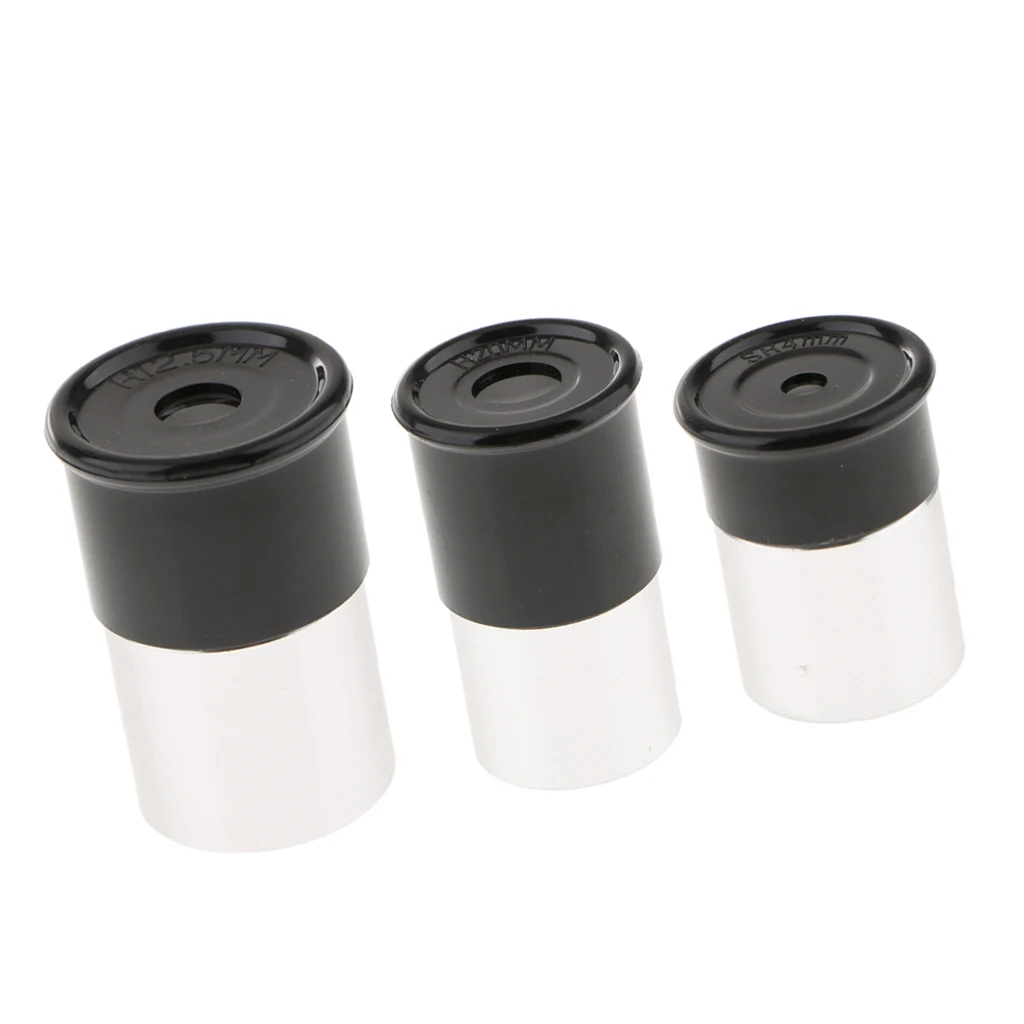 0.965'' Telescope Eyepiece Lens Set H20mm SR4mm H12.5mm Focal Length Fully Coated Optical Glass 3 In 1