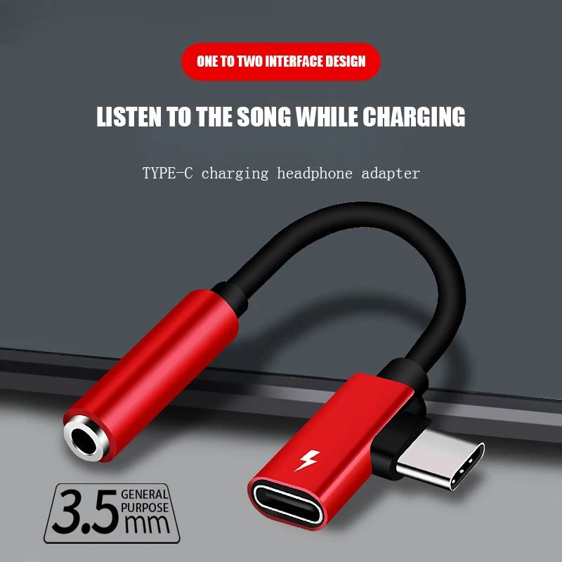 2 в 1 usb type C до 3,5 мм адаптер для наушников AUX аудио адаптер USB C до 3,5 мм музыкальное зарядное устройство конвертер для Xiaomi Mi6 Mi8