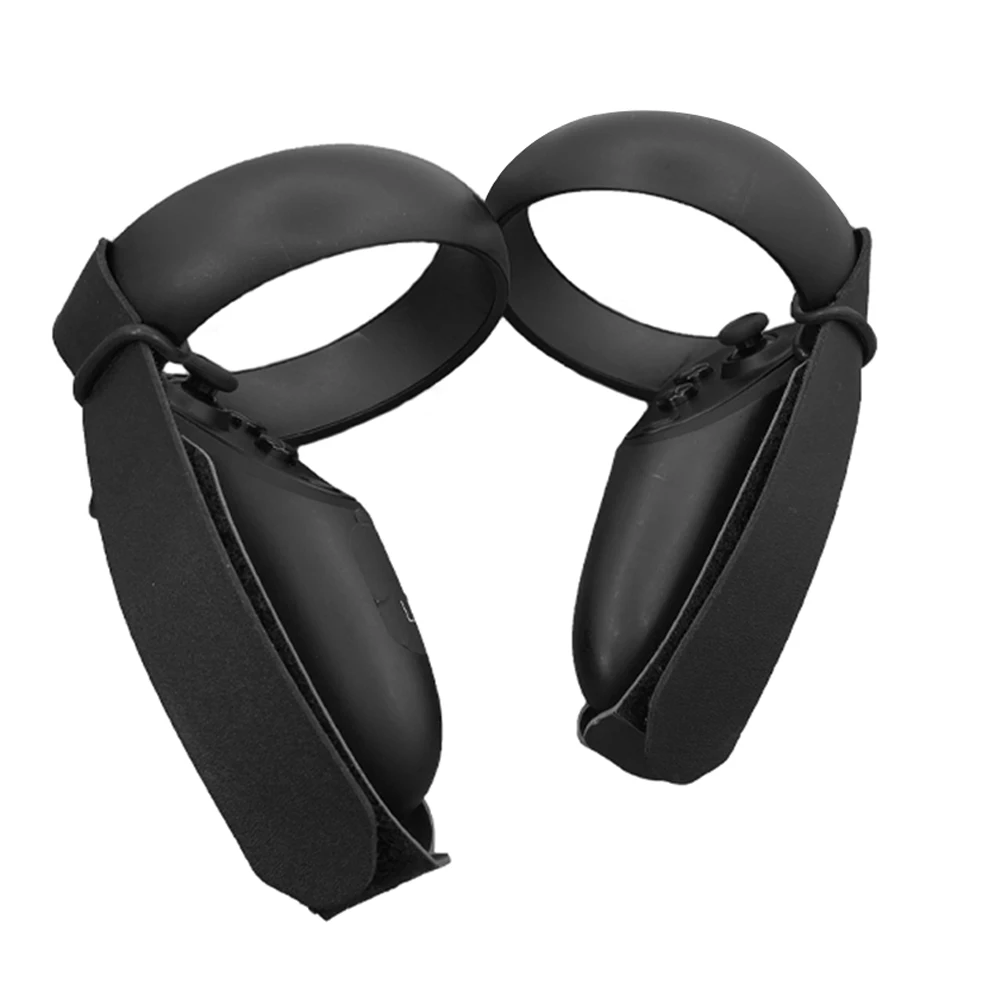 Черные Аксессуары, защита для рук, VR гарнитура, ремешок для костяшек, регулируемый для OCULUS Quest Rift S, сенсорный контроллер, рукоятка